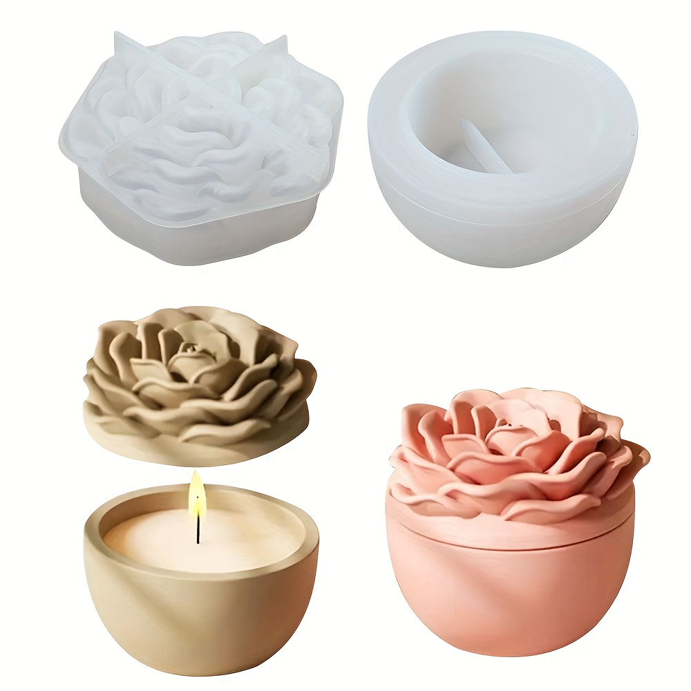Candle Holder Supplies - Silicone molds for floral resin, silicone