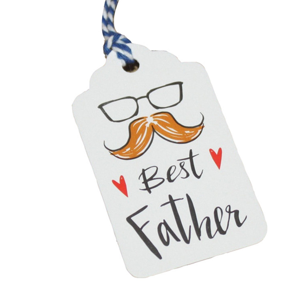Kraft Hang Tag - 100Pcs Father's Day Paper Gift Tags