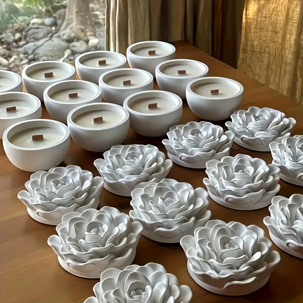 Silicone molds for floral resi - Candle Holder Supplies review and price