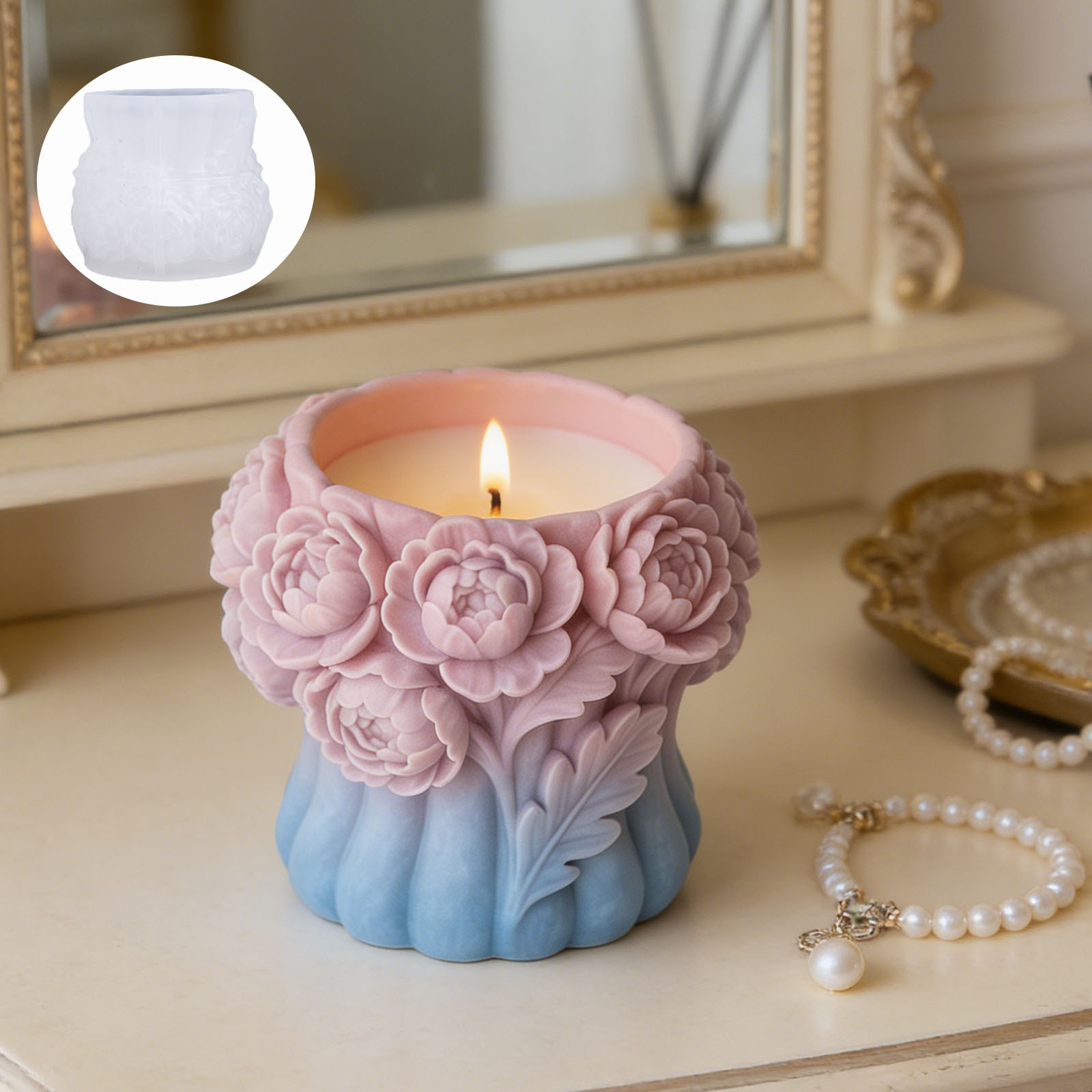 3D Flower Vase Silicone Mold L - Candle Holder Supplies review and price