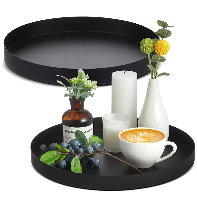 1Pc Modern black circular ABS  - Candle Holder Supplies review and price