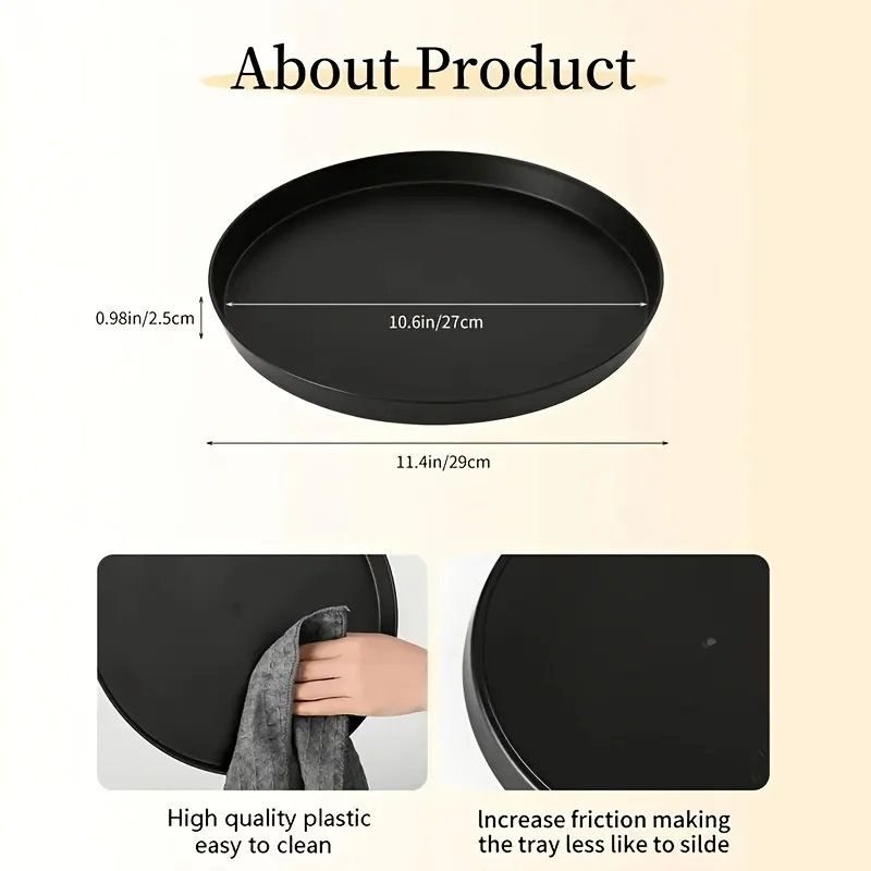 1Pc Modern black circular ABS  - Candle Holder Supplies review and price