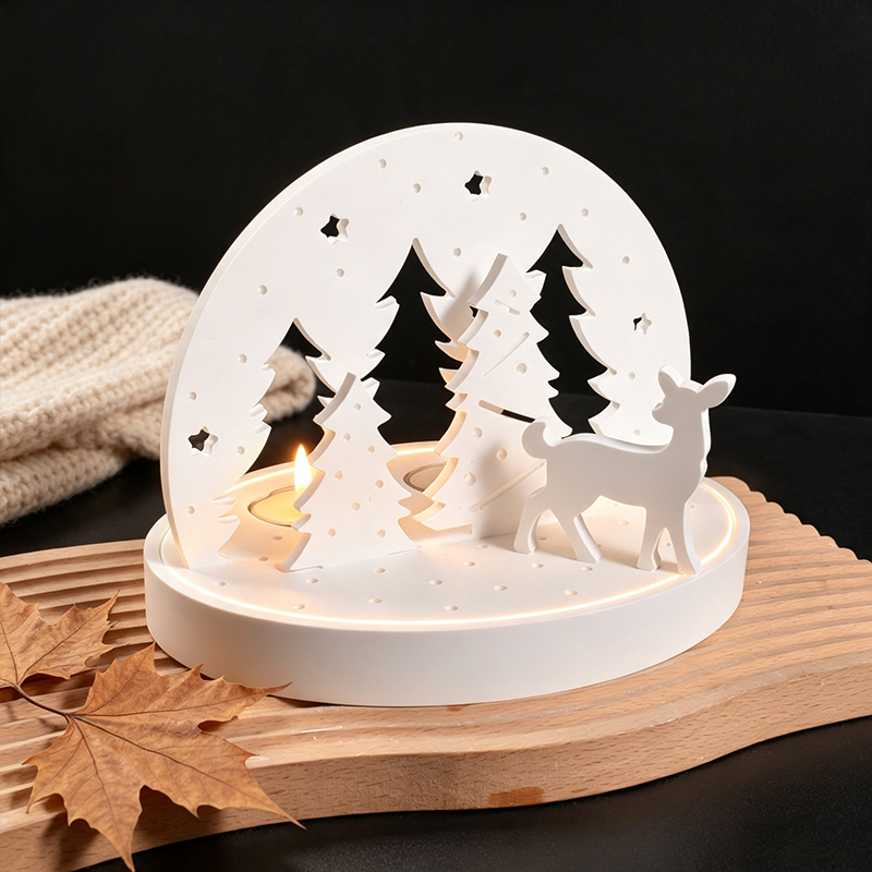 Christmas Elk Tealight Candle  - Candle Holder Supplies review and price