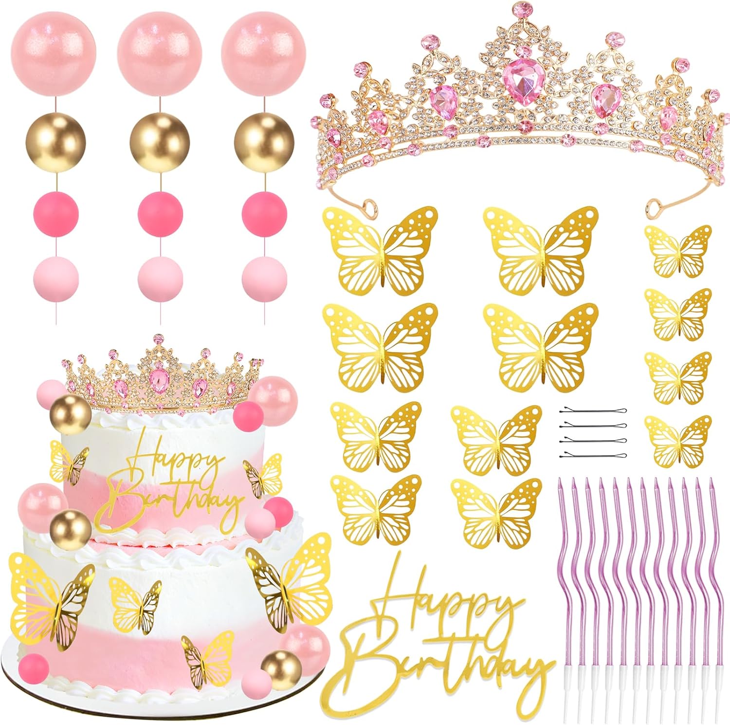Crown Cake Topper, Corona Para - Candle. Queen review and price