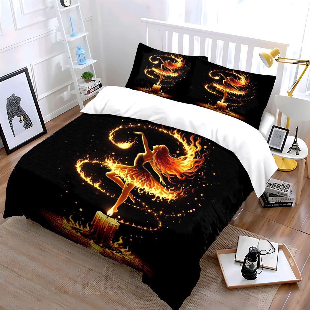 Fiery Dance Candle Art Set Bed - Candle. Queen review and price
