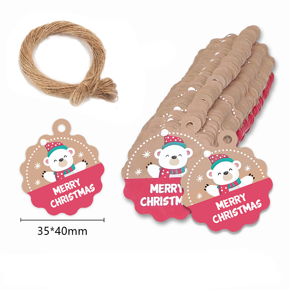 100pcs Merry Christmas Tags Kr - Kraft Hang Tag review and price