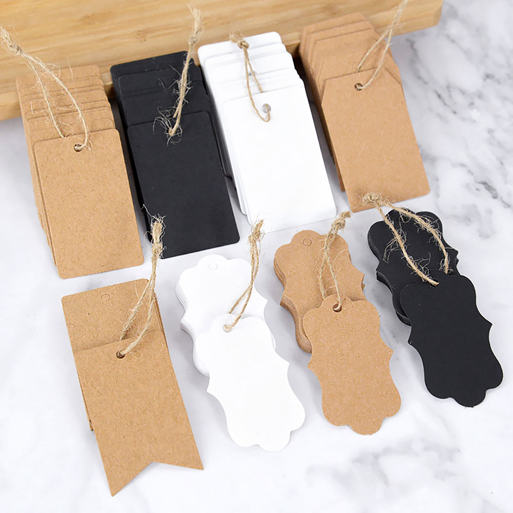 For Fun 100PCS Kraft Paper Tag - Kraft Hang Tag review and price