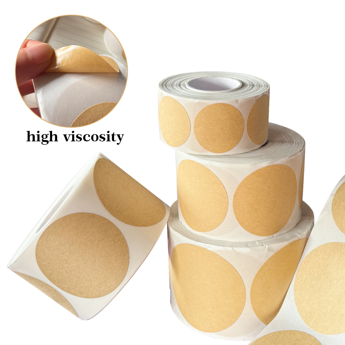 2.5/3.8/4.5/5cm 500PCs/Roll Kr - Kraft Hang Tag review and price