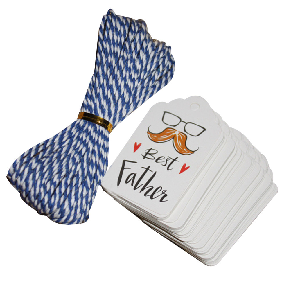 100Pcs Father's Day Paper Gift - Kraft Hang Tag review and price