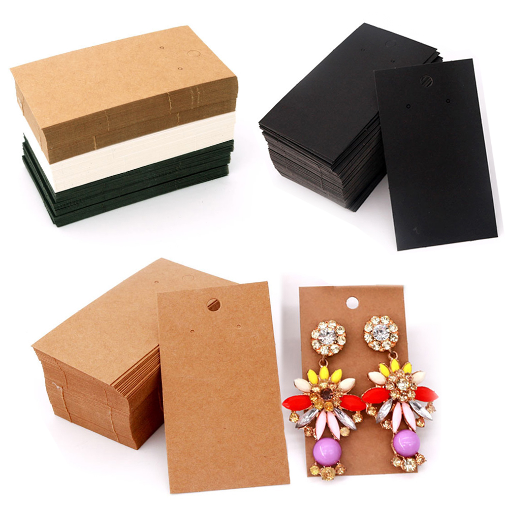 50pcs Earring Display Card 5x9 - Kraft Hang Tag review and price