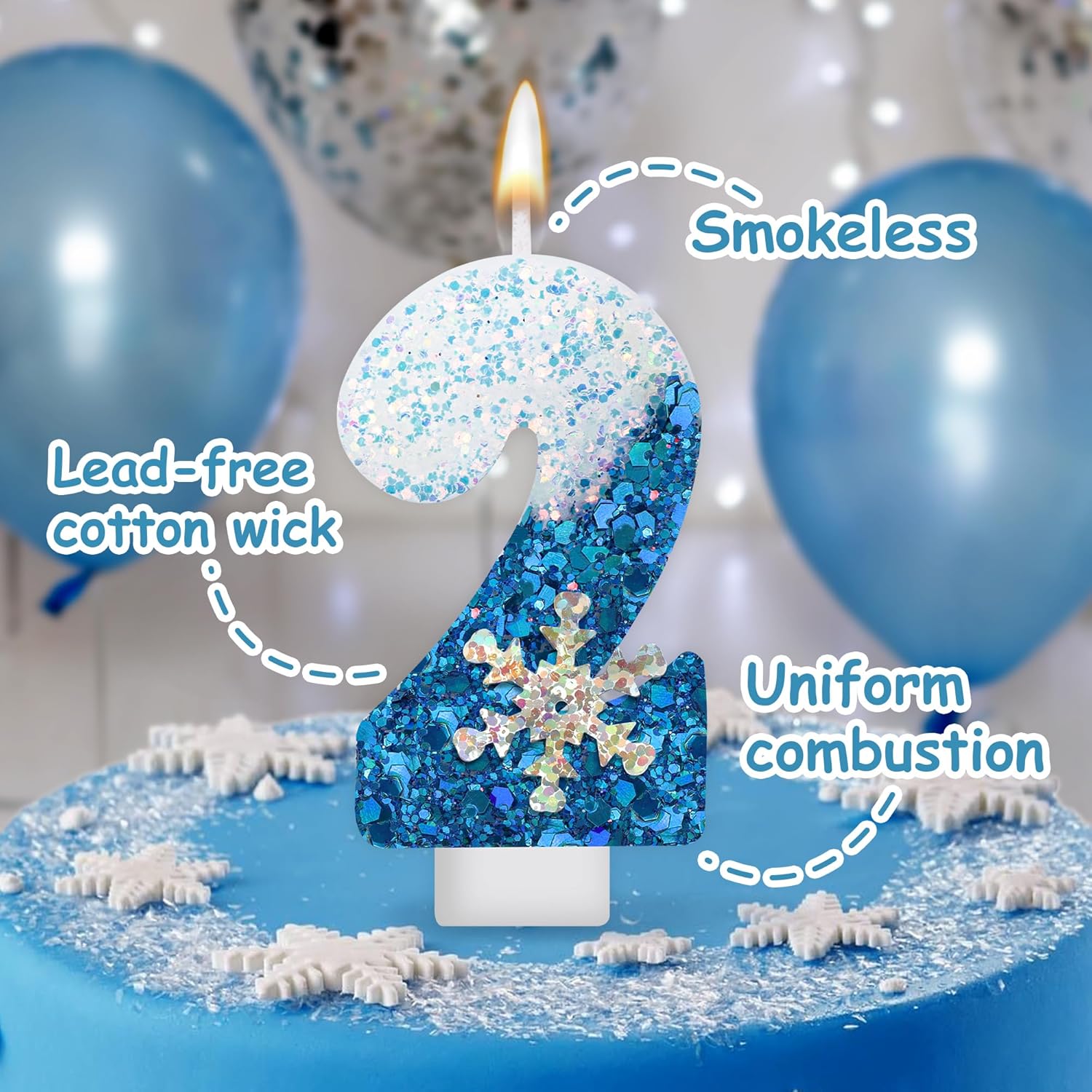 Frozen Birthday Candle Snow Qu - Candle. Queen review and price