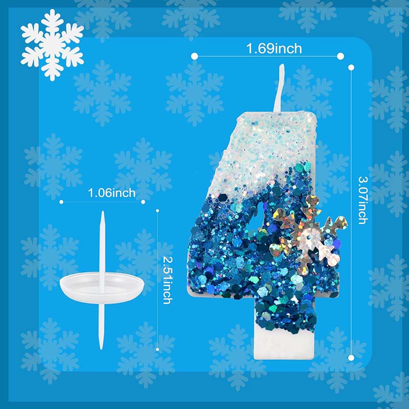 Frozen Birthday Candle Snow Qu - Candle. Queen review and price
